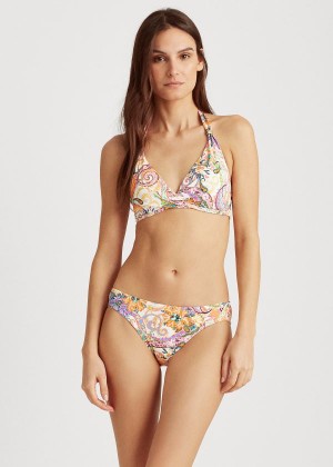 Stroje Pływackie Ralph Lauren Paisley Hipster Bikini Bottom Damskie Kolorowe | GQBP5504