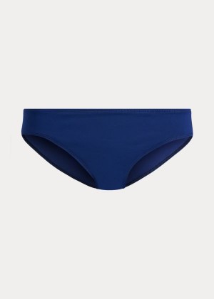 Stroje Pływackie Ralph Lauren Solid Hipster Bikini Bottom Damskie Niebieskie | JVEQ9458