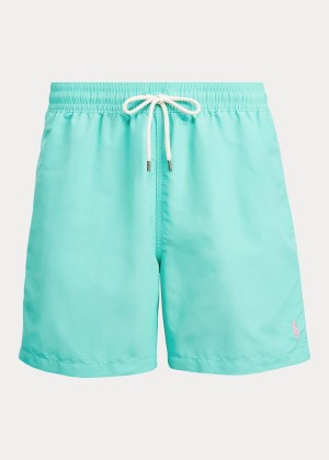 Stroje Pływackie Ralph Lauren Traveler Swim Trunk Męskie Zielone | EKUS9558