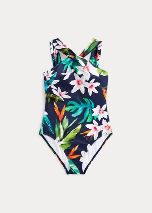 Stroje Pływackie Ralph Lauren Tropical High-Neck One-Piece Damskie Kolorowe | QLRW3677