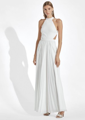 Sukienka Ralph Lauren Novella Evening Dress Damskie Beżowe | ITAM0045