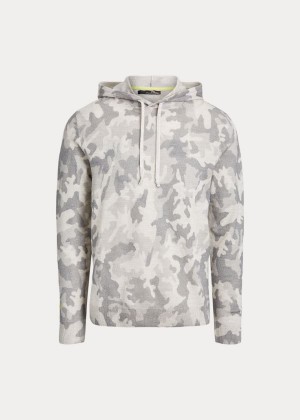 Swetry Ralph Lauren Camo Wool Hooded Sweater Męskie Szare | GTRW9980