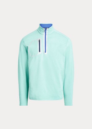 Swetry Ralph Lauren Performance Stretch Pullover Męskie Zielone | GAYE0082