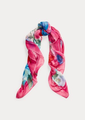 Szaliki Ralph Lauren Seraphina Floral Scarf Damskie Kremowe | ZTDD9679