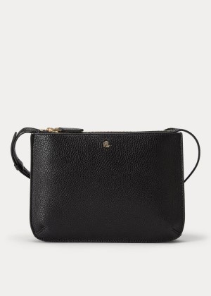 Torba Crossbody Ralph Lauren Faux-Leather Carter Crossbody Damskie Czarne | OQBH0033