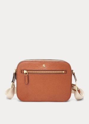 Torba Crossbody Ralph Lauren Leather Medium Crossbody Bag Damskie Brązowe | DBBE0818