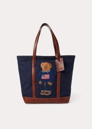 Torby Ralph Lauren 50th Anniversary Tote Bag Męskie Granatowe | OGBY4153