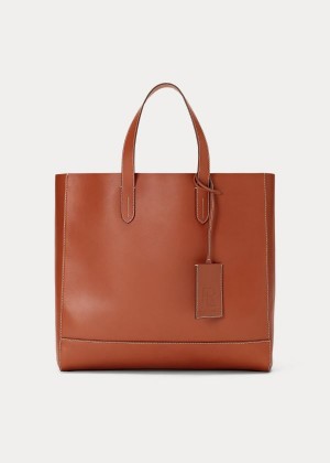 Torby Ralph Lauren Calfskin Tote Bag Męskie Złote | WXLM3106