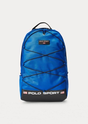 Torby Ralph Lauren Polo Sport Nylon Backpack Męskie Królewski Niebieski Niebieskie | JTPD1999