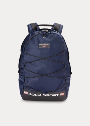 Torby Ralph Lauren Polo Sport Nylon Backpack Męskie Granatowe | OTWM1594