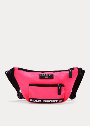 Torby Ralph Lauren Polo Sport Nylon Waist Pack Męskie Różowe | ZNAA6703