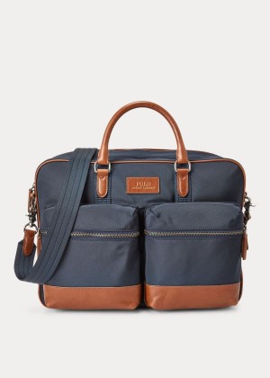 Torby Ralph Lauren Thompson Commuter Bag Męskie Granatowe | TAIL3539