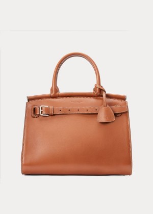 Torebka Ralph Lauren Calfskin Medium RL50 Handbag Damskie Złote | MNVK5870