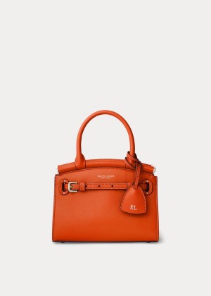 Torebka Ralph Lauren Calfskin Mini RL50 Handbag Damskie Pomarańczowe | ABMO7155