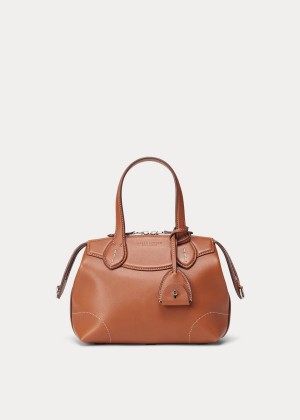 Torebka Ralph Lauren Calfskin Mini Voyager Damskie Złote | NING0852