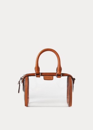 Torebka Ralph Lauren Clear Mini Camden Duffel Bag Damskie Brązowe | YMNQ2761