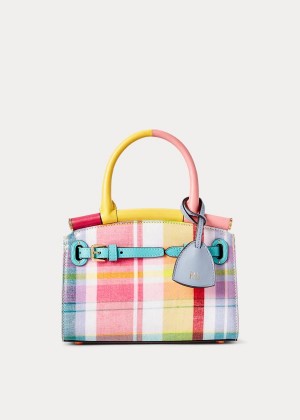 Torebka Ralph Lauren Madras Mini RL50 Handbag Damskie Kolorowe | CGQQ5544