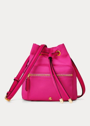 Torebka Ralph Lauren Nylon Mini Debby II Bag Damskie Jasny Fuksja | YGMK8403