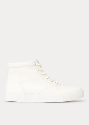 Trampki Ralph Lauren Bryn High-Top Sneakers Damskie Kremowe | SAGH3777