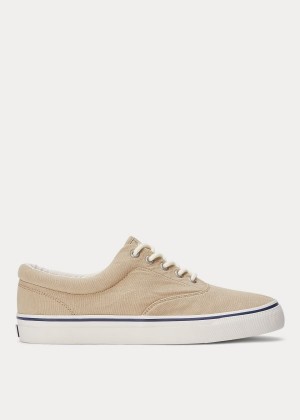 Trampki Ralph Lauren Harpoon Canvas Sneakers Męskie Beżowe | GBPJ4804