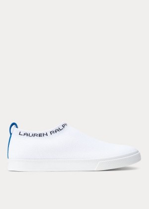 Trampki Ralph Lauren Jordyn Slip-On Sneakers Damskie Białe | GETJ3370