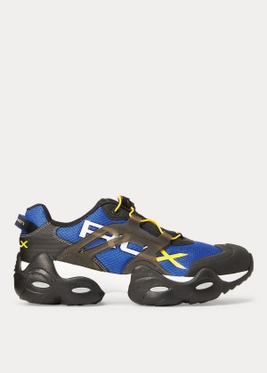 Trampki Ralph Lauren RLX Tech Sneakers Męskie Czarne Niebieskie | YEFJ3339