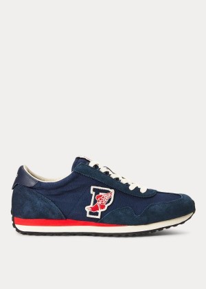 Trampki Ralph Lauren Train 90 Sneakers Męskie Granatowe | SGYC5801