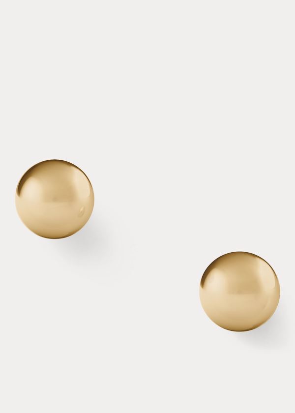 Biżuteria Ralph Lauren Gold Metal Studs Damskie Złote | ZSEZ6764