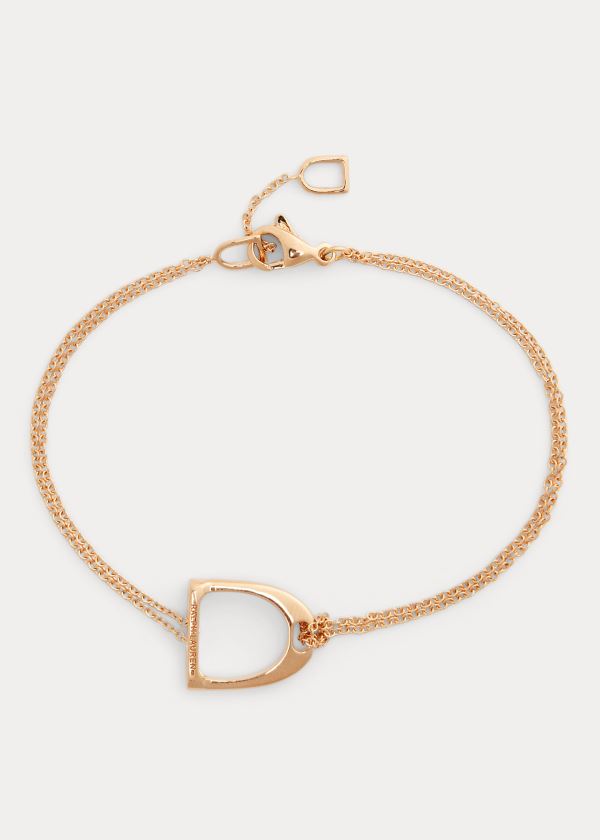 Biżuteria Ralph Lauren Rose Gold Bracelet Damskie Różowe Złote | OABR4190