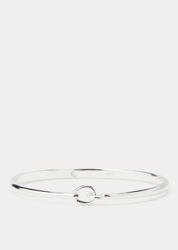 Biżuteria Ralph Lauren Sterling Silver Tension Bangle Damskie Srebrne | YVWG3049