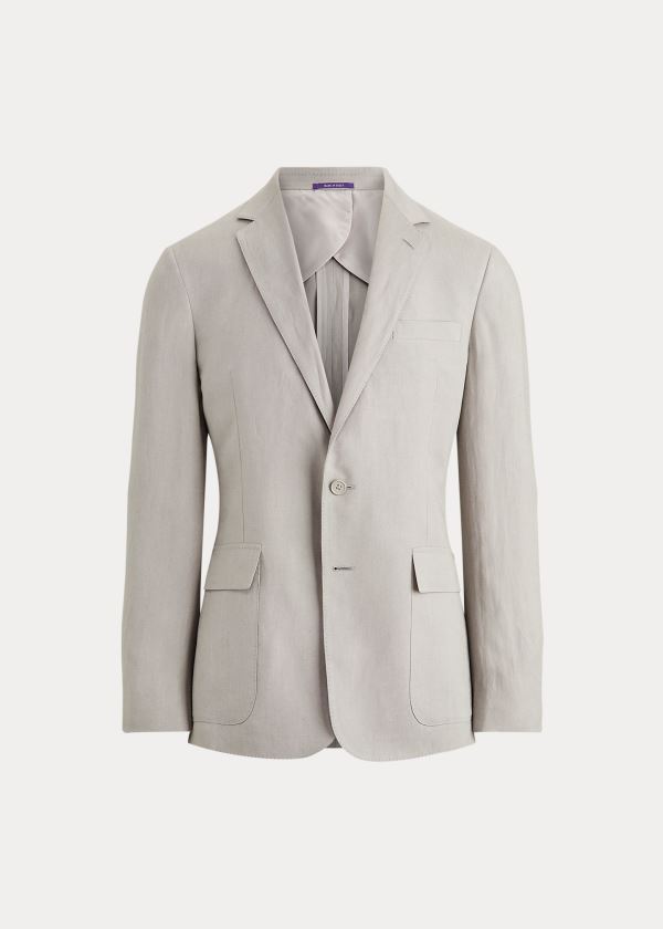 Blezery Ralph Lauren Hadley Twill Suit Jacket Męskie Głęboka Szare | XVAU4152