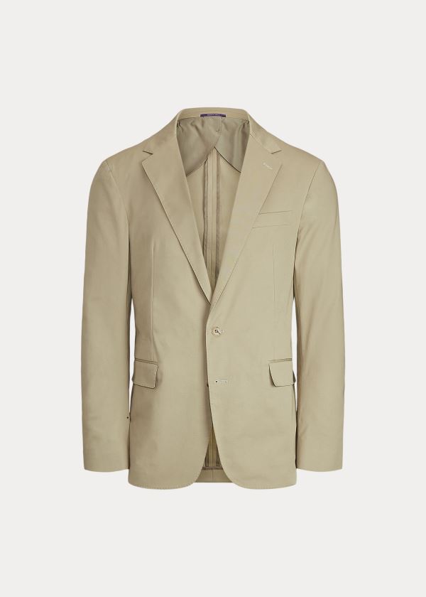 Blezery Ralph Lauren Hadley Twill Suit Jacket Męskie Oliwkowe | SJNU3880