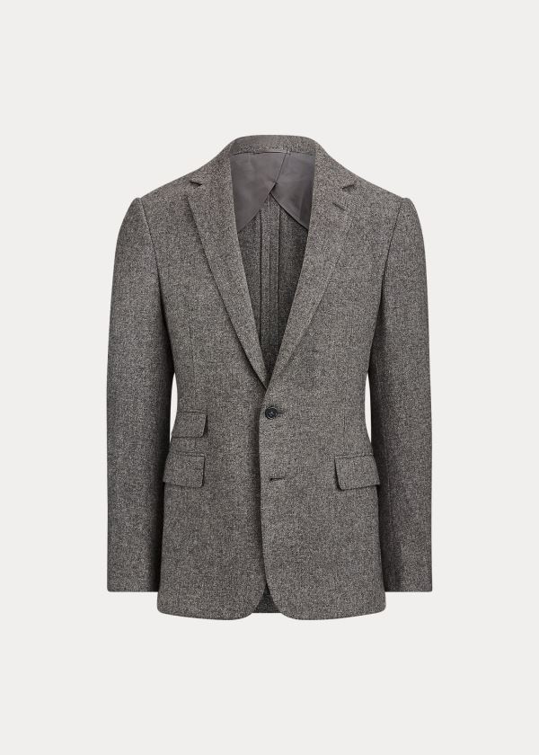 Blezery Ralph Lauren Kent Handmade Twill Sport Coat Męskie Głęboka Szare | HWQA6616