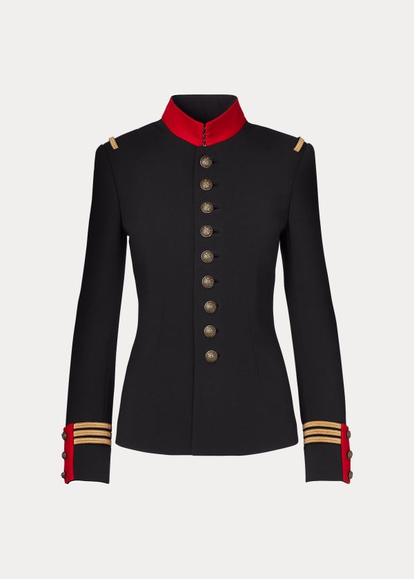 Blezery Ralph Lauren The Officer\'s Jacket Damskie Czarne | XOXR9838