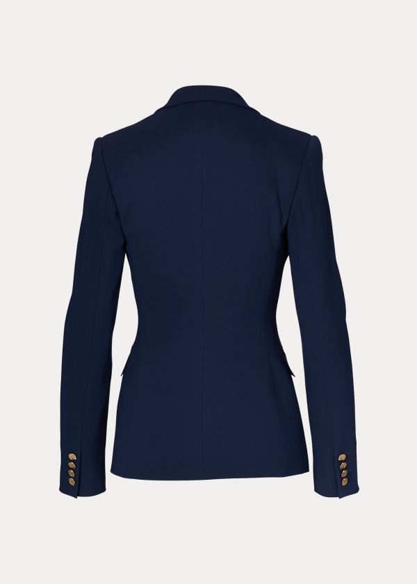 Blezery Ralph Lauren The RL Blazer in Stretch Wool Damskie Granatowe | VKIL1018