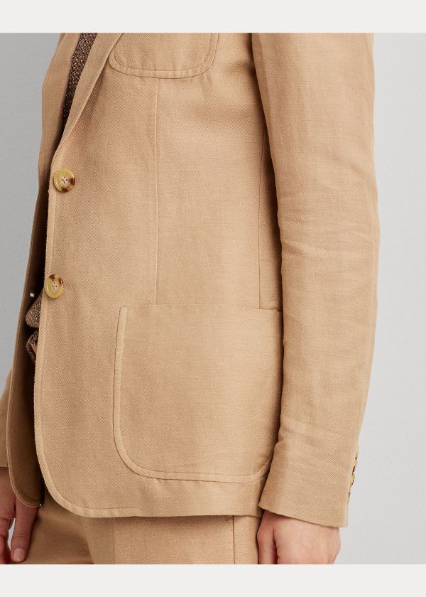 Blezery Ralph Lauren Twill Blazer Damskie Brązowe | ZSIC1181