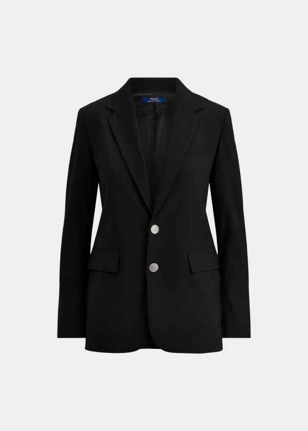 Blezery Ralph Lauren Wool-Blend Blazer Damskie Czarne | TKAK5194