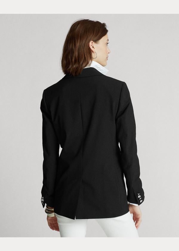 Blezery Ralph Lauren Wool-Blend Blazer Damskie Czarne | TKAK5194