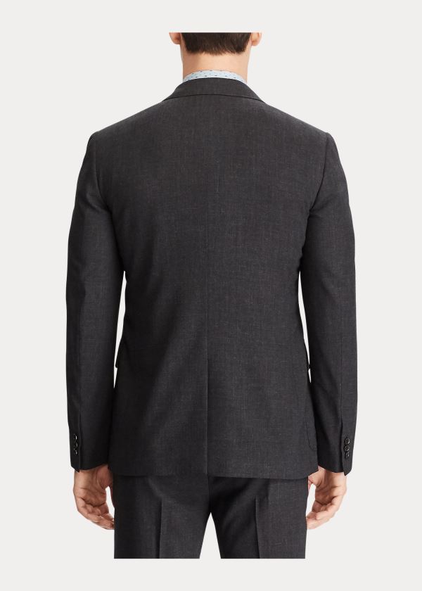 Blezery Ralph Lauren Wool Suit Jacket Męskie Jasny Szare | ZDOA8364