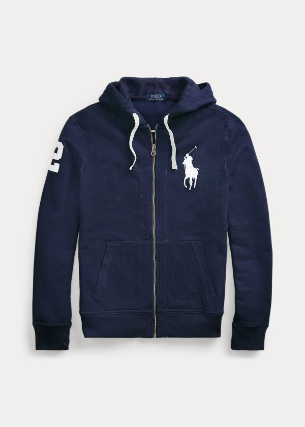 Bluza z Kapturem Ralph Lauren Big Pony Fleece Hoodie Męskie Granatowe | PLNZ8138