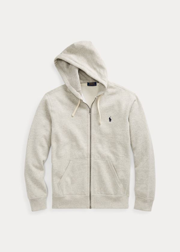 Bluza z Kapturem Ralph Lauren Cotton-Blend-Fleece Hoodie Męskie Beżowe | ANVD2272