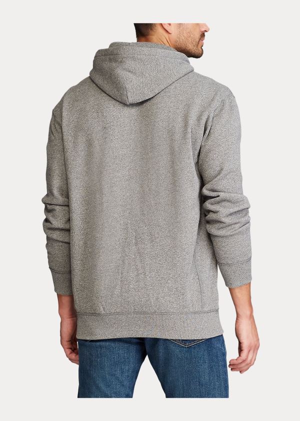 Bluza z Kapturem Ralph Lauren Cotton-Blend-Fleece Hoodie Męskie Szare | MWVD9113