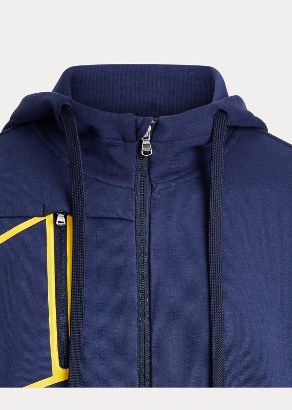 Bluza z Kapturem Ralph Lauren Performance Full-Zip Hoodie Męskie Granatowe | LASZ0631