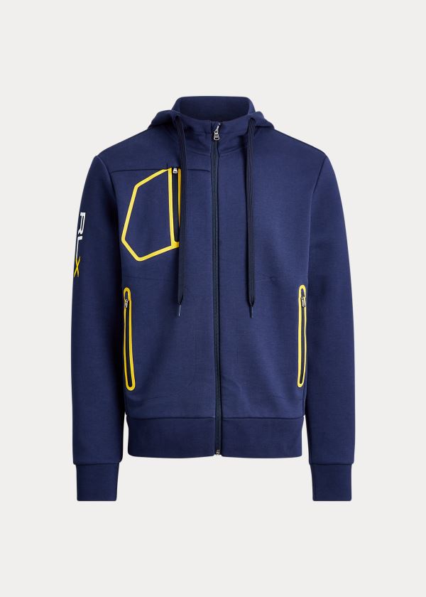 Bluza z Kapturem Ralph Lauren Performance Full-Zip Hoodie Męskie Granatowe | LASZ0631