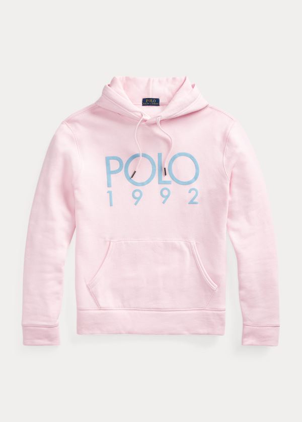 Bluza z Kapturem Ralph Lauren Polo 1992 Fleece Hoodie Męskie Różowe | NFOV7183