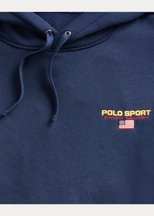 Bluza z Kapturem Ralph Lauren Polo Sport Fleece Hoodie Męskie Granatowe | BYMA4208