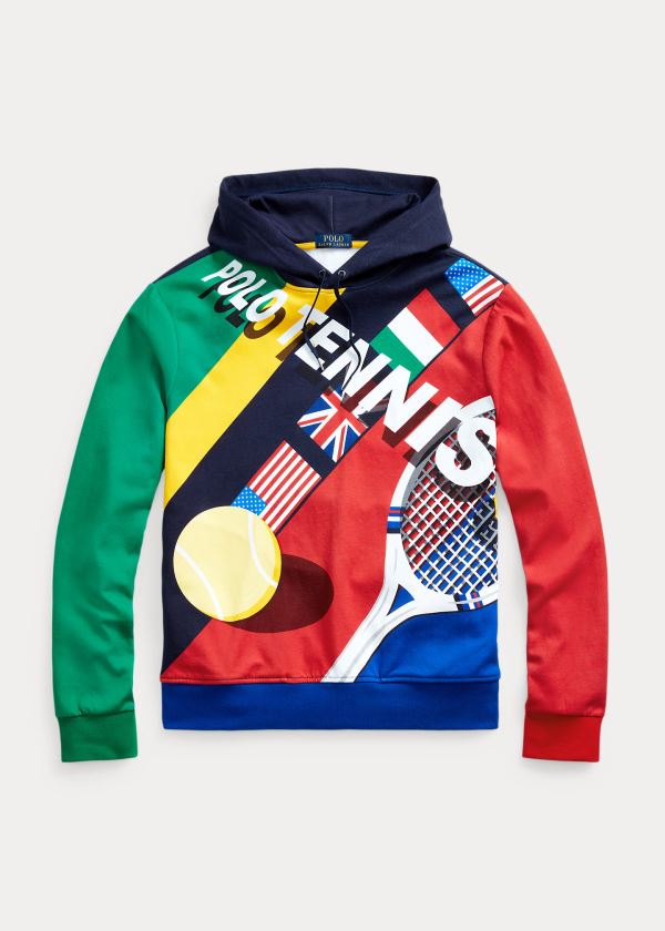 Bluza z Kapturem Ralph Lauren Polo Tennis Hoodie Męskie Kolorowe | SKGX3830