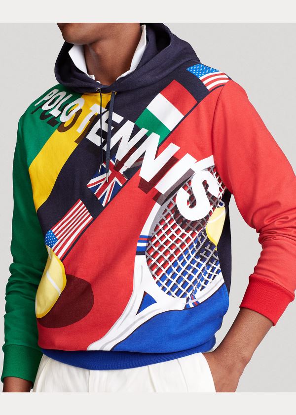 Bluza z Kapturem Ralph Lauren Polo Tennis Hoodie Męskie Kolorowe | SKGX3830