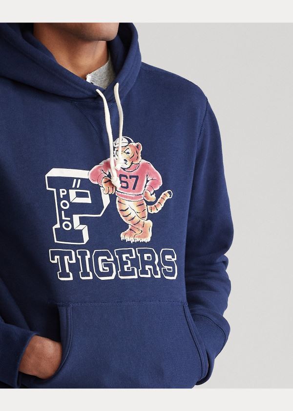 Bluza z Kapturem Ralph Lauren The Tiger Hoodie Męskie Granatowe | RBHG3355