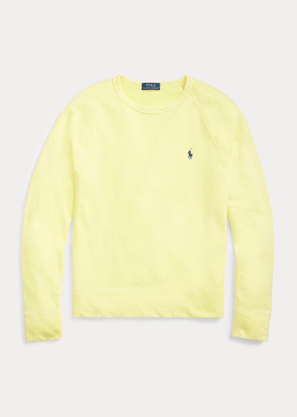 Bluzy Ralph Lauren Cotton Spa Terry Sweatshirt Męskie Żółte | GHLR3980